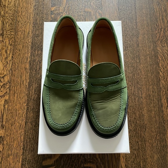 Aime Leon Dore green suede loafer from SS21 collection. Fits women’s US 8.5-9. - Picture 2 of 8